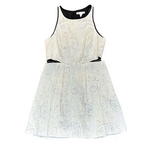 BCBGeneration Womens Cutout Mini Dress from Revolve Whisper White Size 12 EUC